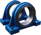Heavy duty cast steel bearing housing