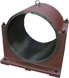 Fabricated steel bearing housing